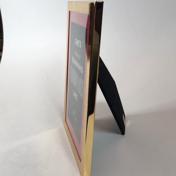 Kate Spade Lenox 5x7 gold metal frame pink matte - Picture 3 of 7